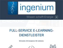 Tablet Screenshot of ingenium.de